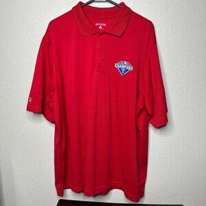 Antigua Red Polo Mens XL Texas Rangers LE 2015 AL West Division Champions